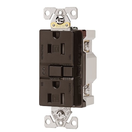 Eaton Wiring Devices Recept Gfci Tr Slf/Tst 15A Orb TRSGF15RB-L